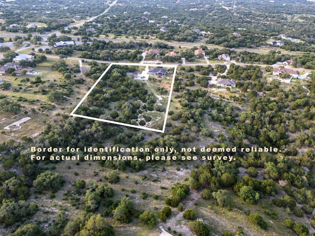 346 Blackbird Dr, Spring Branch, TX 78070 - aerial view of property and surrounding area with property parcel outlined