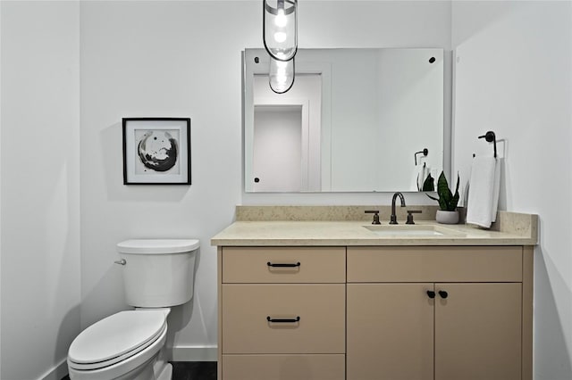 2635 Barton Hills Dr, Austin, TX 78704 - half bathroom with vanity and toilet