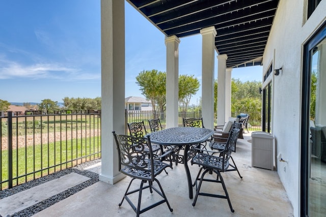 3305 Close Call, Horseshoe Bay, TX 78657 - view of patio / terrace featuring outdoor dining area