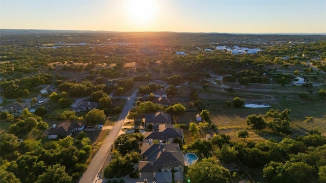 201 Greenridge Ln, Dripping Springs, TX 78620 - aerial view of property and surrounding area featuring nearby suburban area