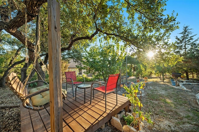 201 Greenridge Ln, Dripping Springs, TX 78620 - view of wooden terrace