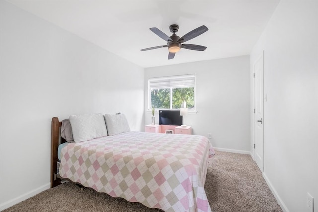 12519 Split Rail Pkwy, Austin, TX 78750 - bedroom with carpet flooring, baseboards, and ceiling fan