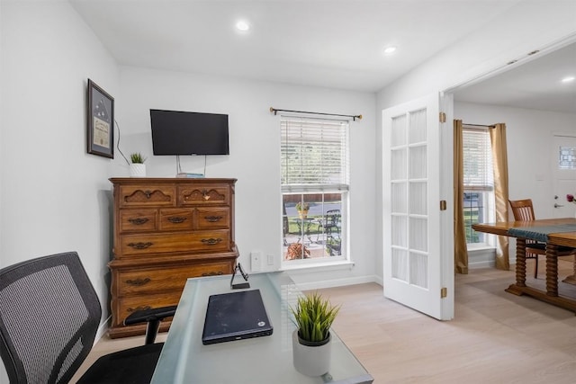 12519 Split Rail Pkwy, Austin, TX 78750 - office space featuring light wood finished floors, recessed lighting, and baseboards