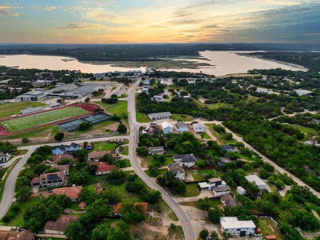 15206 General Williamson Dr, Austin, TX 78734 - aerial view of property and surrounding area featuring a nearby body of water and nearby suburban area