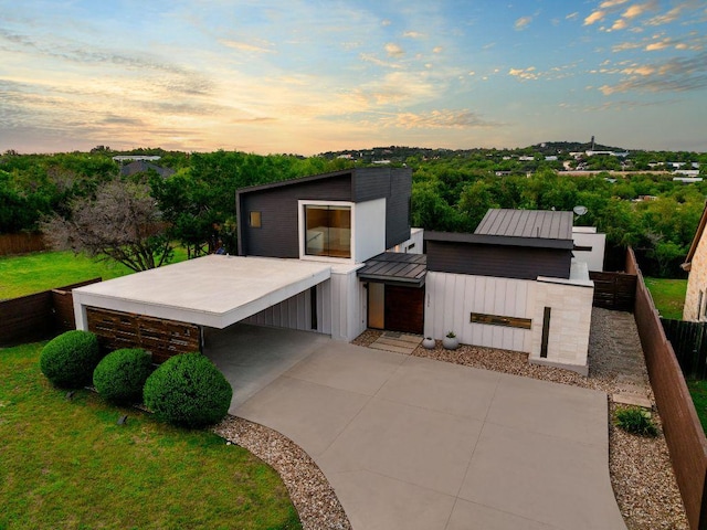 15206 General Williamson Dr, Austin, TX 78734 - view of patio terrace at dusk