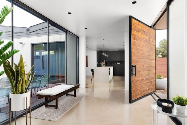 15206 General Williamson Dr, Austin, TX 78734 - hallway with a wall of windows