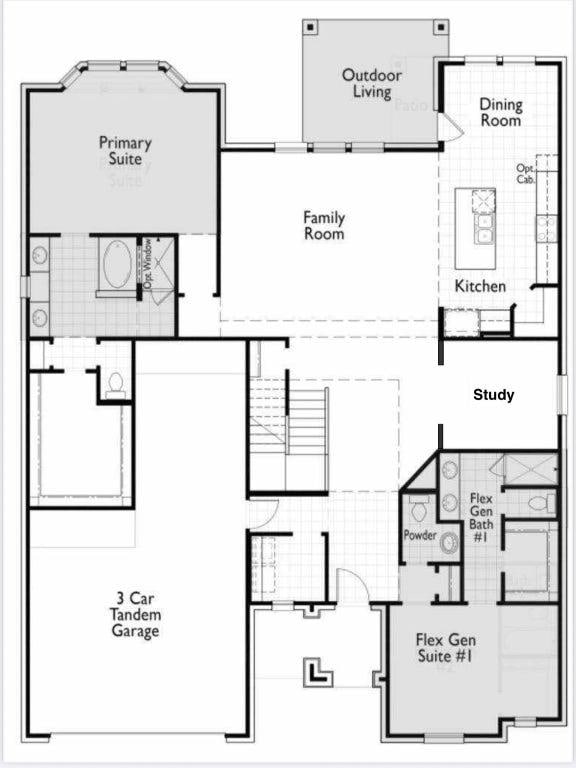 422 Billowing Way, Kyle, TX 78640 - home floor plan