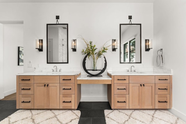 12625 Maidenhair Ln Unit 32, Austin, TX 78738 - full bathroom with baseboards and two vanities