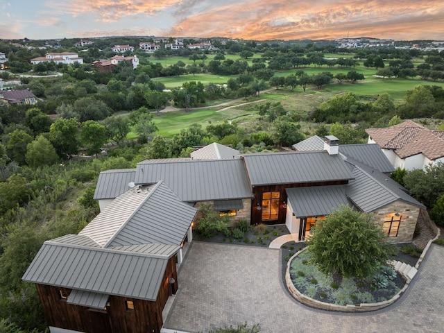 12625 Maidenhair Ln Unit 32, Austin, TX 78738 - aerial view of property and surrounding area featuring a golf course