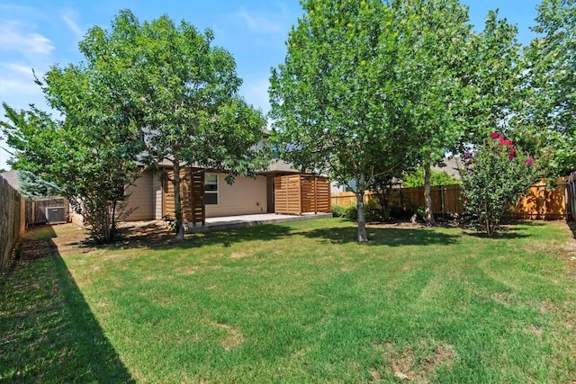 1913 Gabrielles Way, Manchaca, TX 78652 - view of yard featuring a patio area and central AC unit