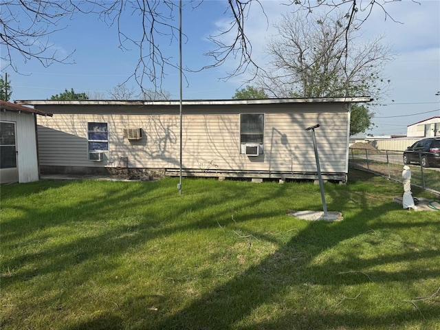 137 N Kowald Ln, New Braunfels, TX 78130 - back of property featuring cooling unit and a wall mounted AC