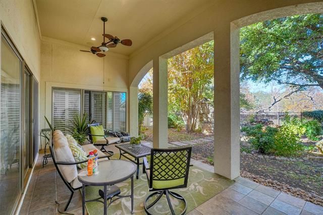 104 Mason Ct, Horseshoe Bay, TX 78657 - view of patio / terrace featuring ceiling fan