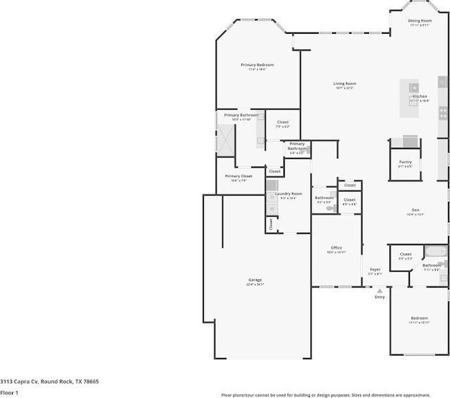 3113 Capra Cv, Round Rock, TX 78665 - home floor plan
