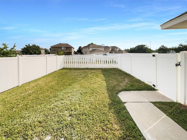 18132 Great Basin Ave, Pflugerville, TX 78660 - fenced backyard with a gate and a residential view