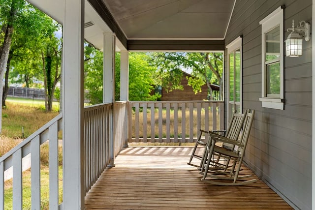 235 El Camino River Rd, Bastrop, TX 78602 - view of wooden porch