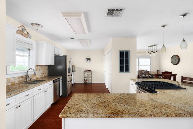 235 El Camino River Rd, Bastrop, TX 78602 - kitchen featuring dishwasher, white cabinets, light stone countertops, tasteful backsplash, and plenty of natural light