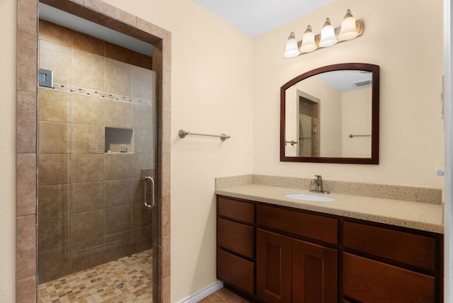 235 El Camino River Rd, Bastrop, TX 78602 - full bath with vanity and a stall shower