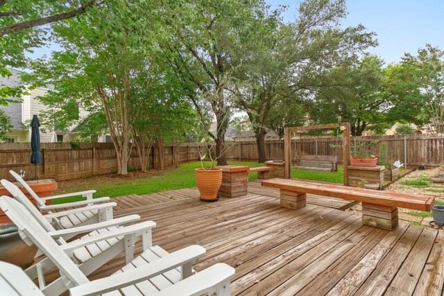 16803 Black Kettle Dr, Leander, TX 78641 - deck with a fenced backyard