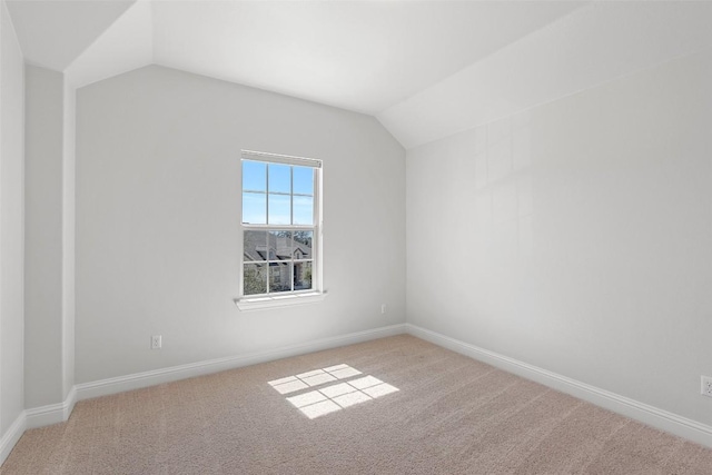 8508 Lookout Cliff Pass, Austin, TX 78737 - additional living space featuring lofted ceiling, carpet flooring, and baseboards