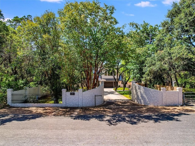 14753 Arrowhead Dr, Austin, TX 78641 - view of property hidden behind natural elements featuring a gate and view of scattered trees