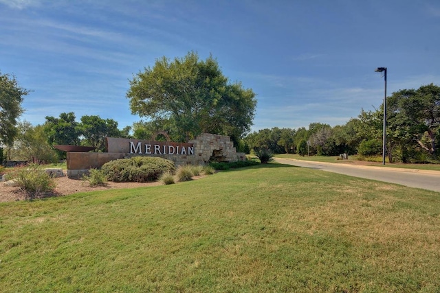 8328 Alophia Dr, Austin, TX 78739 - community sign featuring a lawn