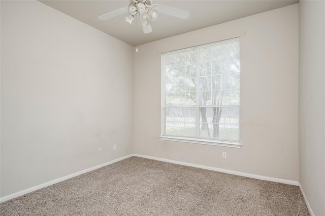 728 Stokesay Castle Path, Pflugerville, TX 78660 - carpeted empty room with baseboards and ceiling fan