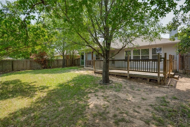 728 Stokesay Castle Path, Pflugerville, TX 78660 - fenced backyard with a deck