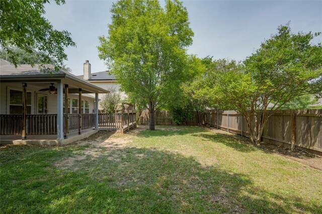 728 Stokesay Castle Path, Pflugerville, TX 78660 - view of yard featuring a ceiling fan
