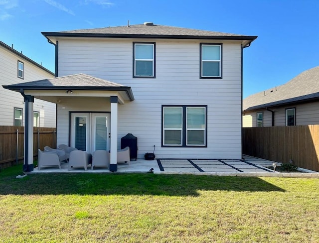14217 Silver Lace Ln, Pflugerville, TX 78660 - rear view of property featuring a patio and a fenced backyard