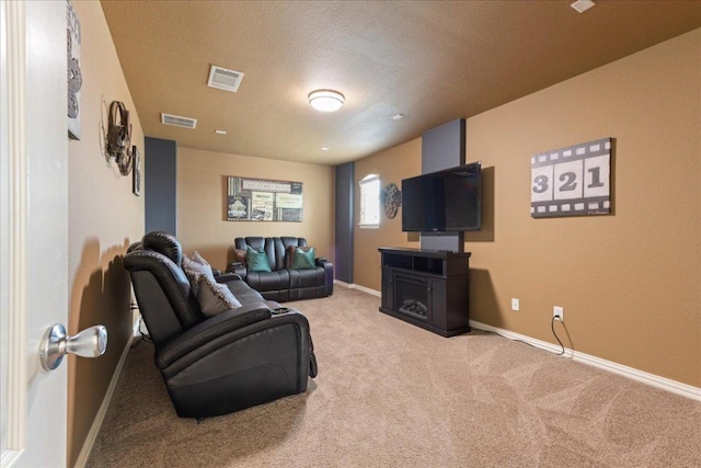 1366 Red Stag Pl, Round Rock, TX 78665 - carpeted living room featuring baseboards