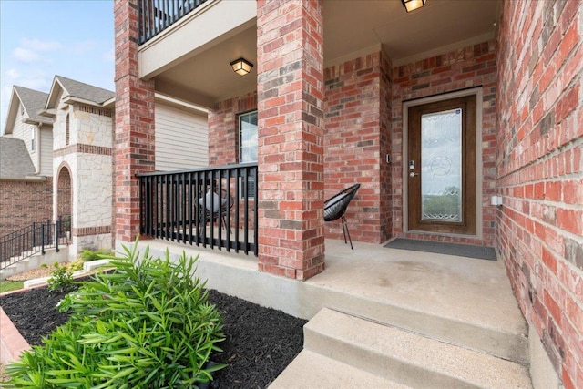 1366 Red Stag Pl, Round Rock, TX 78665 - entrance to property with brick siding and a porch