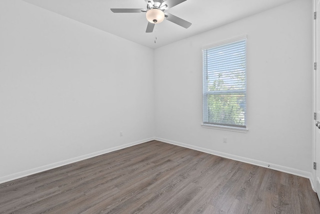 529 Leeward Pass, Leander, TX 78641 - spare room featuring healthy amount of natural light, wood finished floors, and ceiling fan
