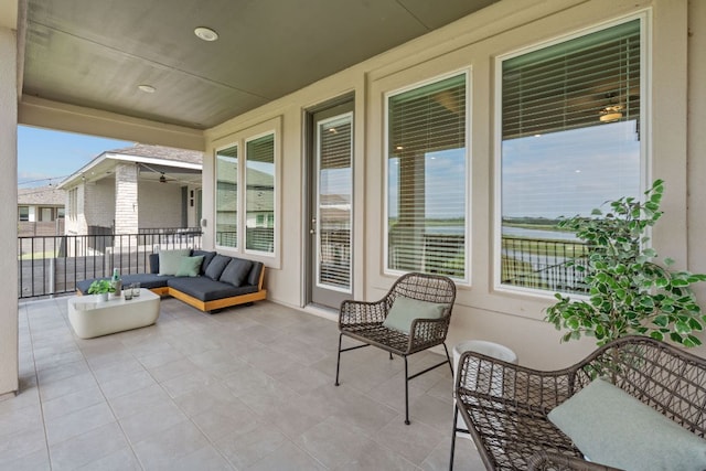 529 Leeward Pass, Leander, TX 78641 - balcony featuring an outdoor living space