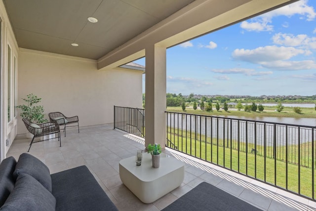 529 Leeward Pass, Leander, TX 78641 - balcony with a water view