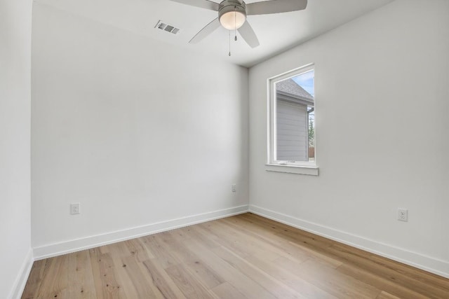 4127 E 12th St Unit 5, Austin, TX 78721 - unfurnished room with a ceiling fan and light wood-type flooring