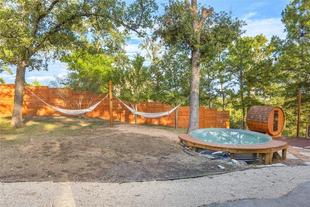 121 Kaelepulu Dr, Bastrop, TX 78602 - fenced backyard with a shed