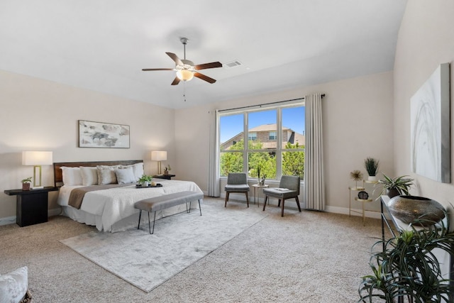 609 Glacial Stream Ln, Cedar Park, TX 78613 - bedroom featuring carpet, baseboards, and a ceiling fan