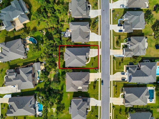 609 Glacial Stream Ln, Cedar Park, TX 78613 - aerial view of residential area with property boundaries highlighted