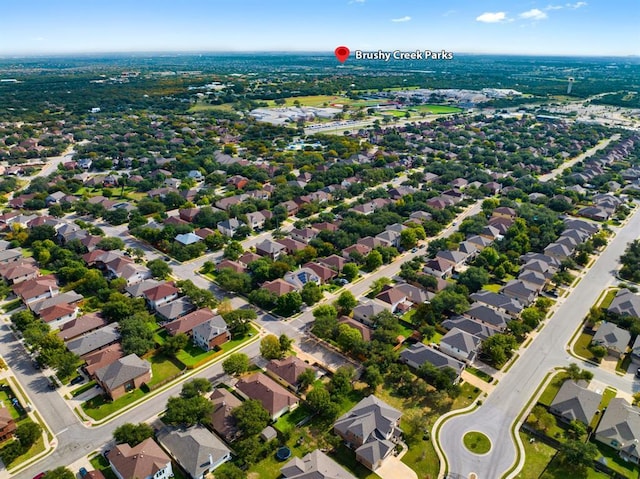 609 Glacial Stream Ln, Cedar Park, TX 78613 - aerial view of property's location featuring nearby suburban area