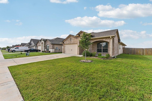 133 Nathaniel Dr, Taylor, TX 76574 - view of front of property featuring driveway, brick siding, a garage, and roof with shingles