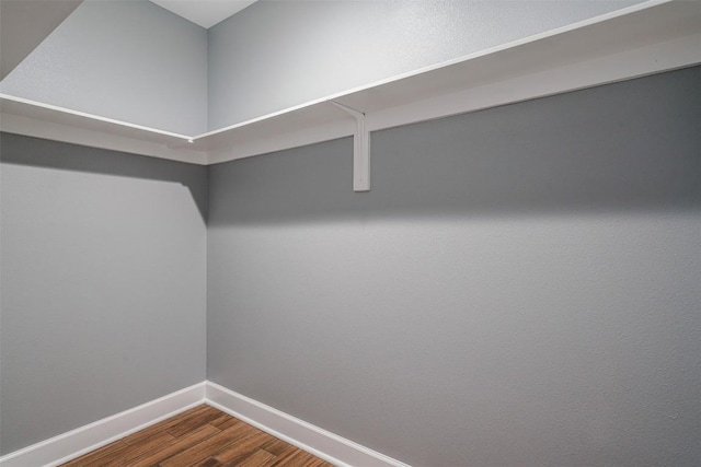 367 Stockade Ranch Rd, Paige, TX 78659 - walk in closet featuring dark wood finished floors