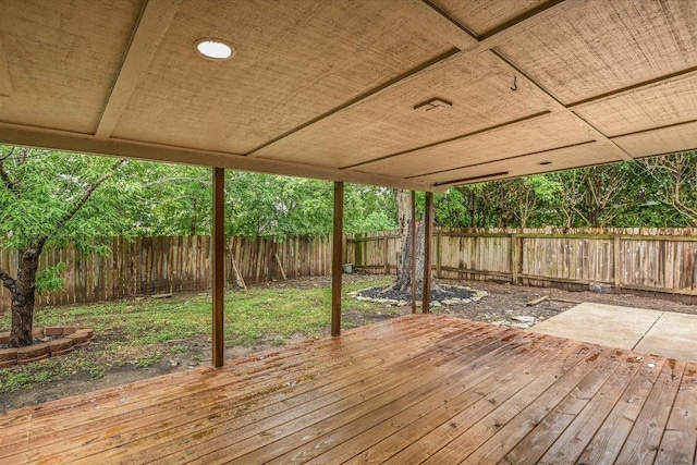 501 Maple Run, Round Rock, TX 78664 - wooden deck featuring a fenced backyard