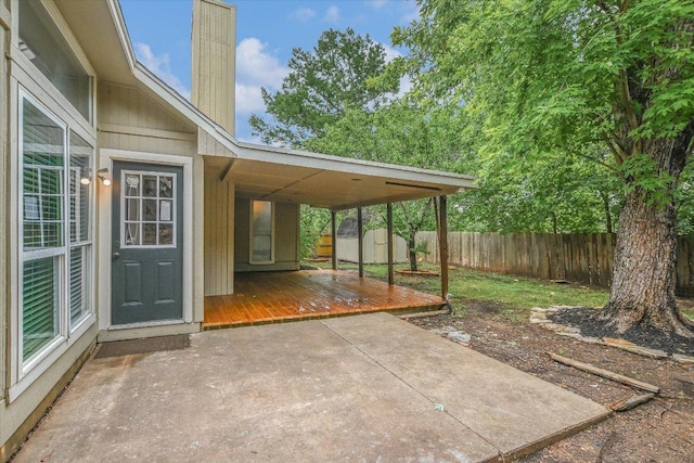 501 Maple Run, Round Rock, TX 78664 - fenced backyard with a patio area and a wooden deck