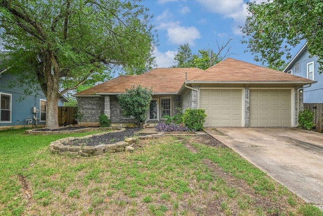 501 Maple Run, Round Rock, TX 78664 - single story home with an attached garage and concrete driveway
