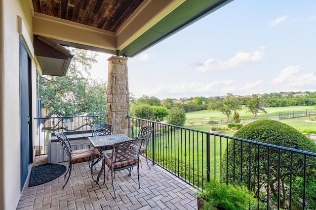 104 Porto Cima Ct, Austin, TX 78738 - balcony with view of golf course