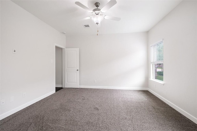 111 Colthorpe Ln, Hutto, TX 78634 - empty room featuring carpet floors, ceiling fan, and baseboards