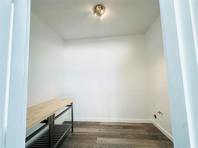 5504 Montview St, Austin, TX 78756 - interior space with dark wood-style flooring and baseboards