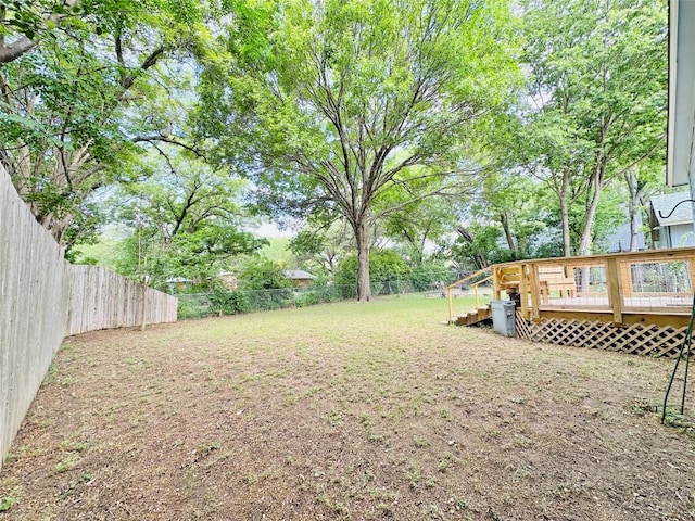 5504 Montview St, Austin, TX 78756 - fenced backyard featuring a deck