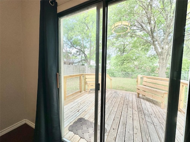 5504 Montview St, Austin, TX 78756 - doorway featuring hardwood / wood-style flooring
