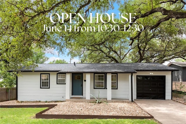 605 Orland Blvd, Austin, TX 78745 - ranch-style house with a garage and concrete driveway